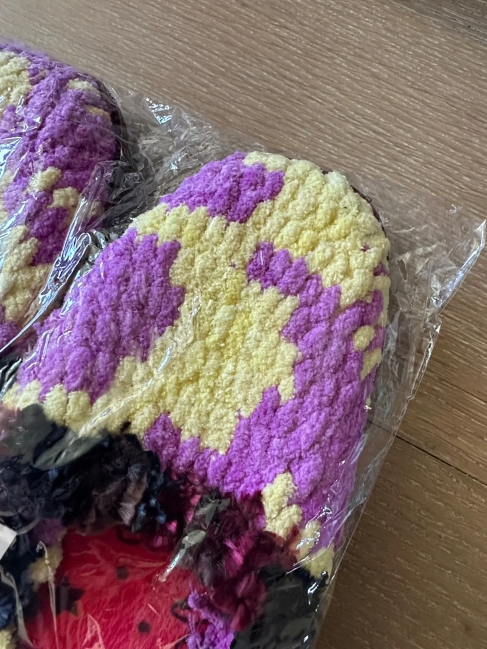 Kids Handmade Crochet Slippers - Multicolor